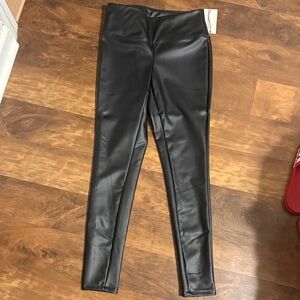 a new day Black Faux Leather Pants